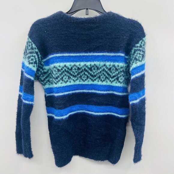 Holiday Lane Little Boys 7 Fair Isle Crewneck Long-Sleeve Sweater Blue $40 041 - Picture 6 of 9